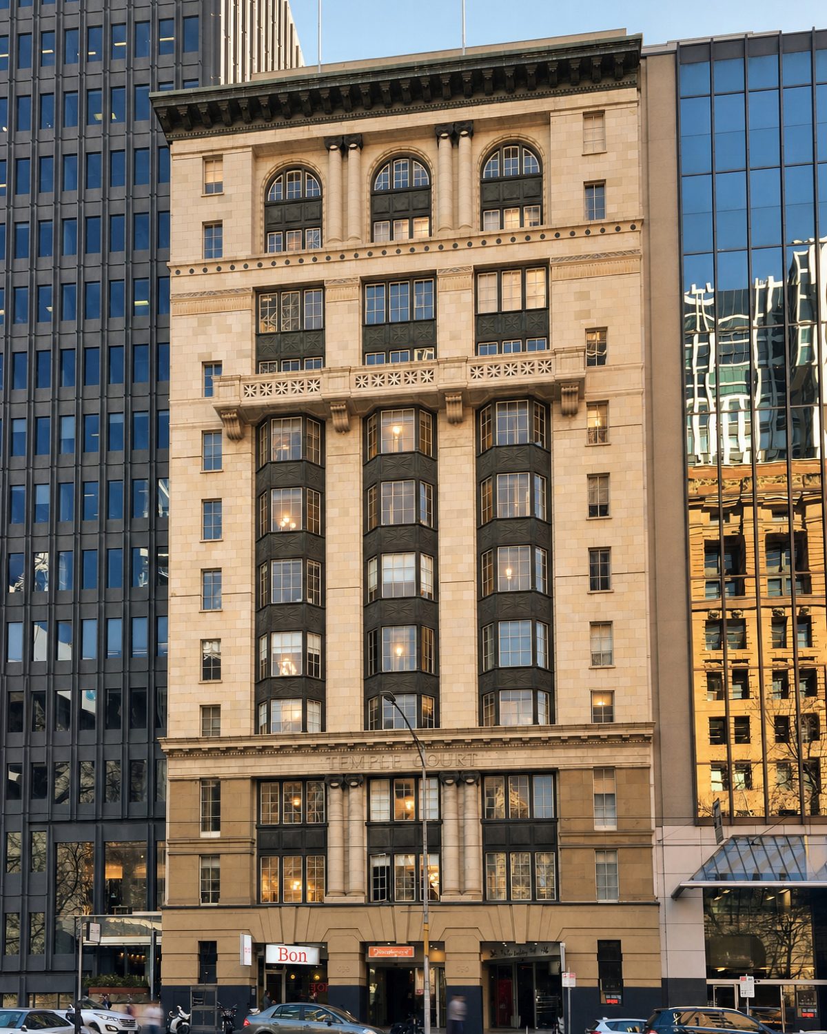 Temple Court facade