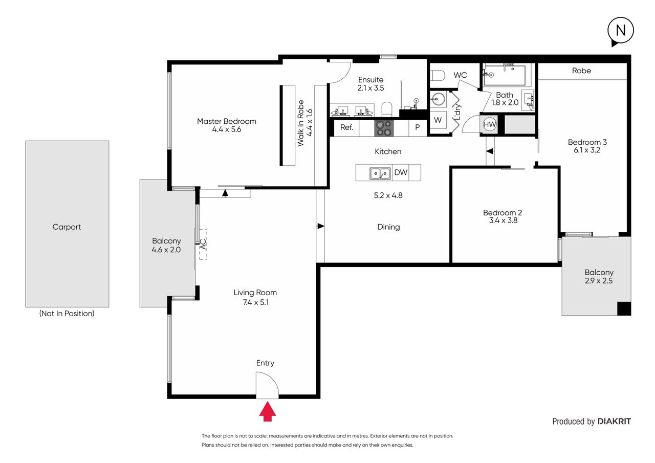 6/25 Windsor Place, Melbourne VIC 3000 floor plan 1