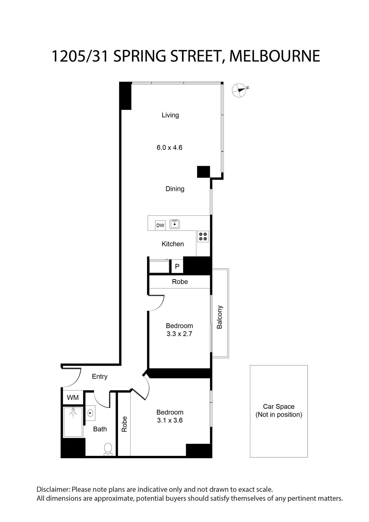 1205/31 Spring Street, Melbourne VIC 3000 floorplan 1