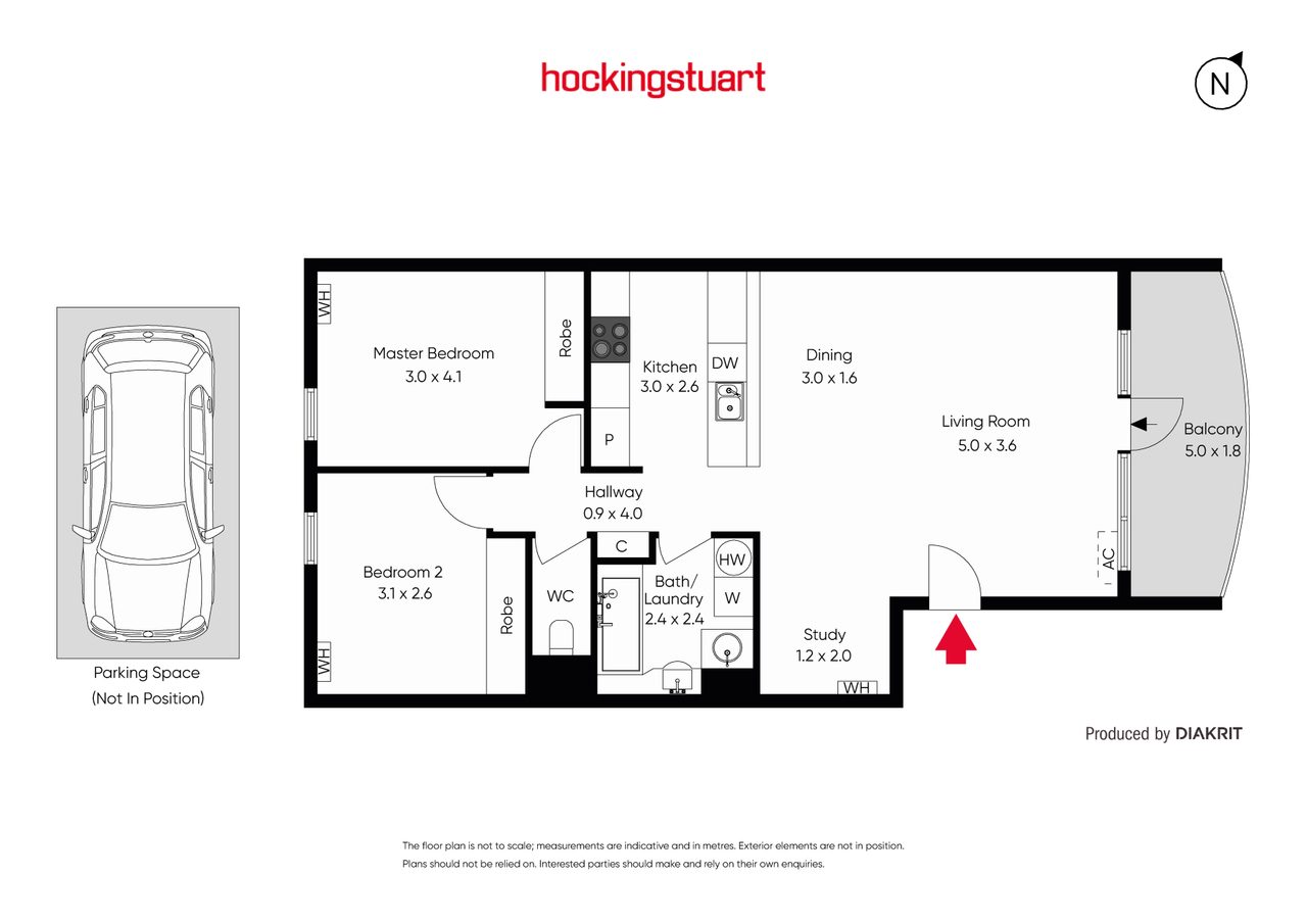 10/5 Davisons Place, Melbourne VIC 3000 floor plan 1