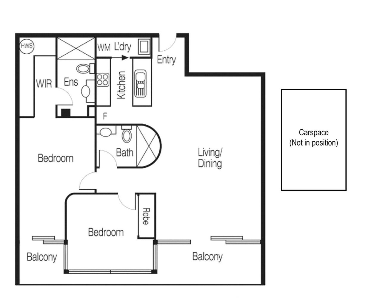 1005/118 Russell Street, Melbourne VIC 3000 floor plan 1