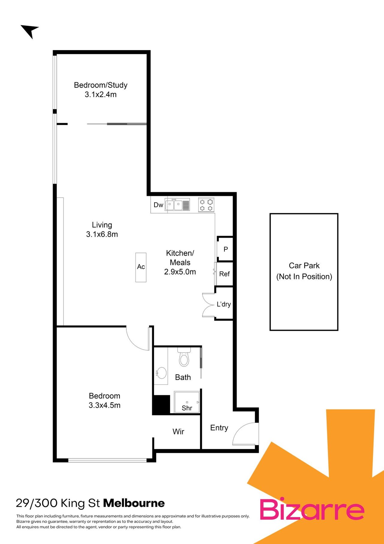 29/300 King Street, Melbourne VIC 3000 floorplan 1