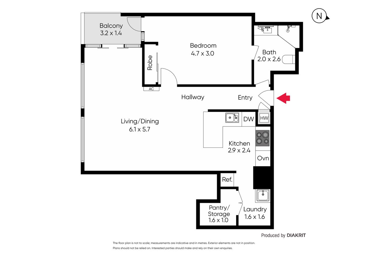 6D/27 Russell Street, Melbourne VIC 3000 floor plan 1