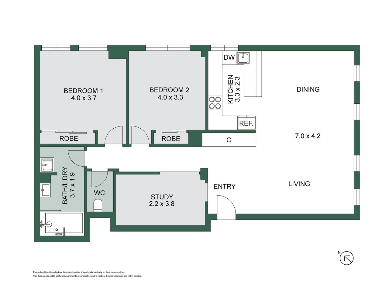 502/166 Flinders Street, Melbourne VIC 3000 floor plan 1