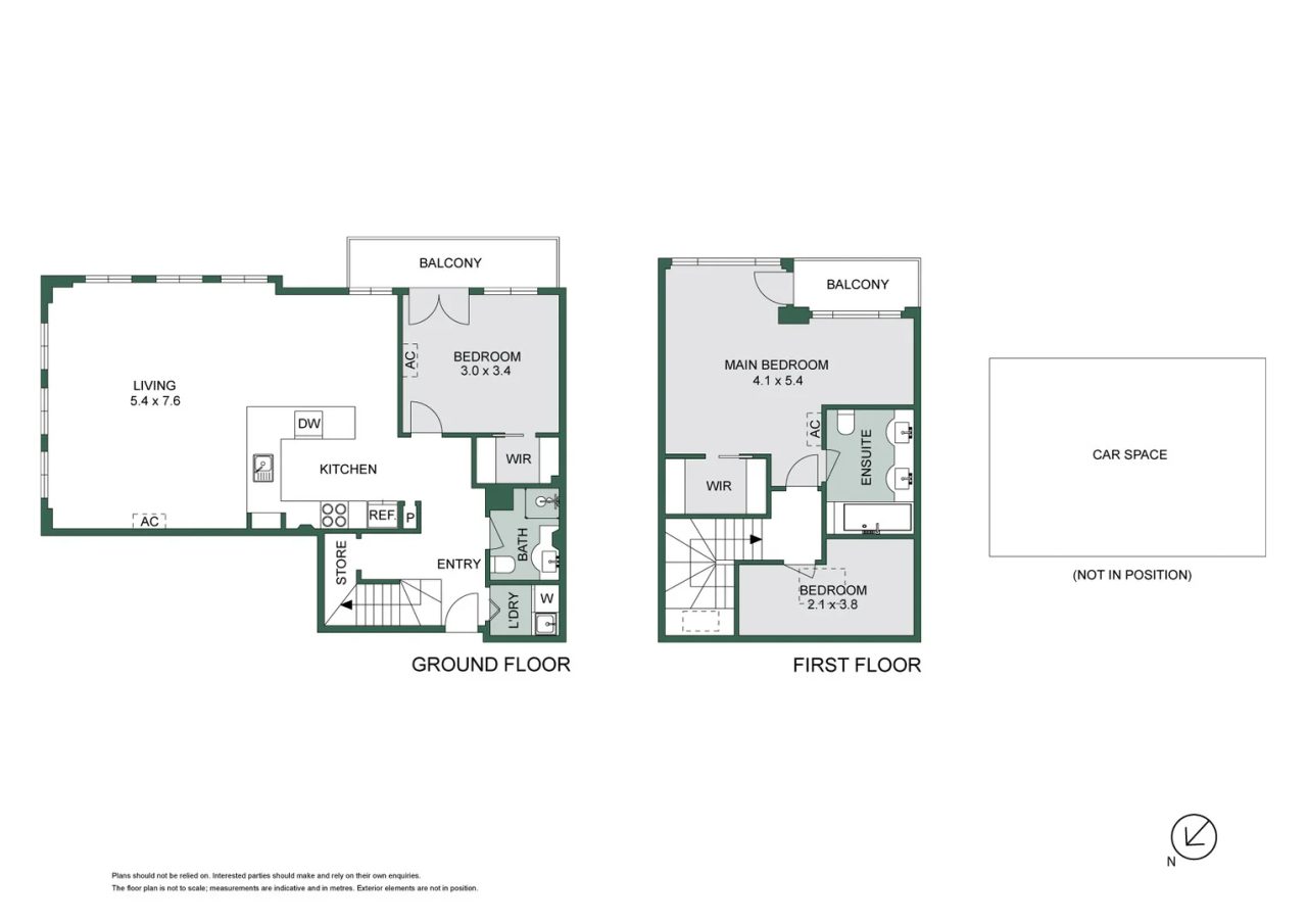 38/7 Drewery Lane, Melbourne VIC 3000 floor plan 1
