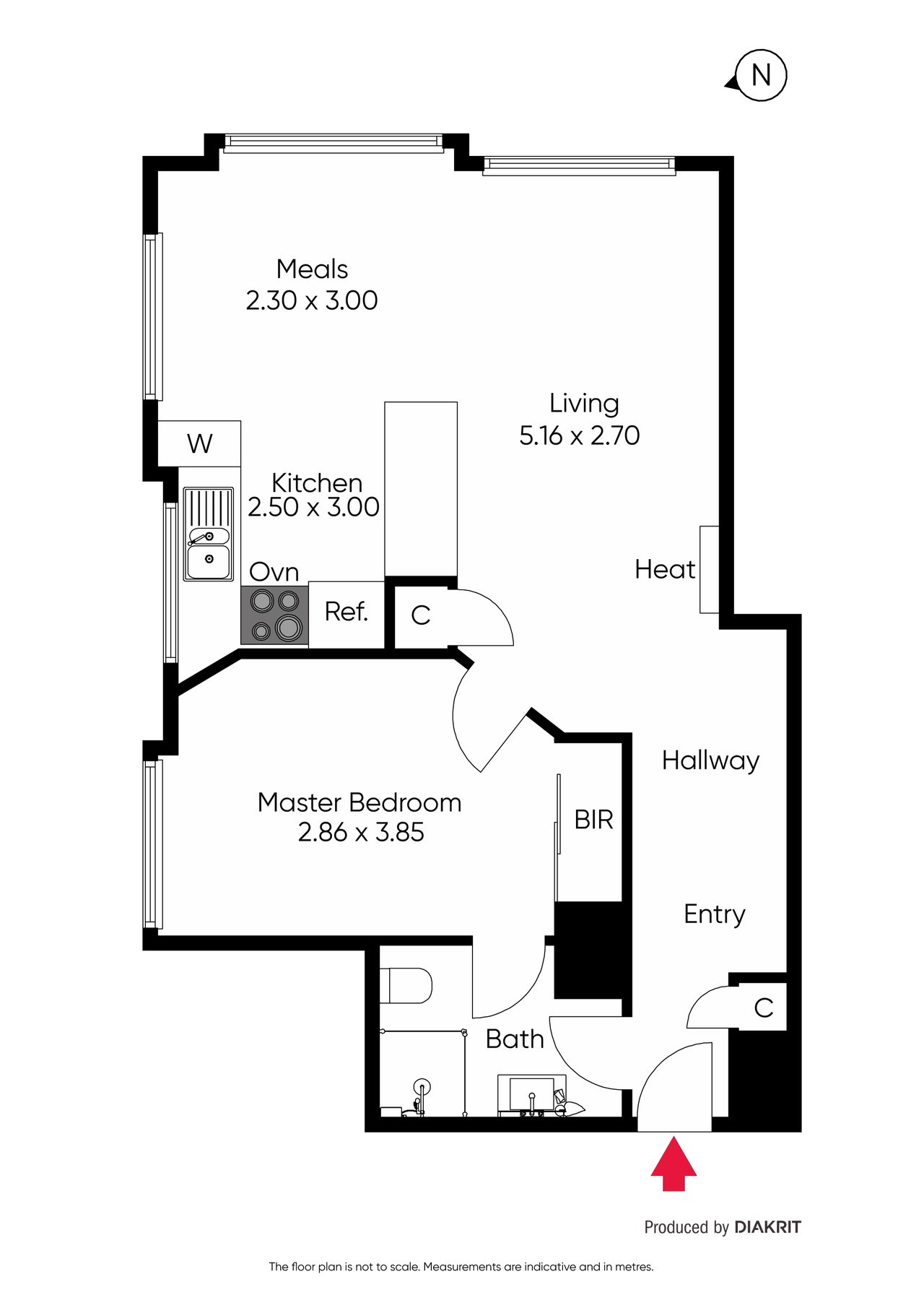 42/1 Exhibition Street, Melbourne VIC 3000 floor plan 1