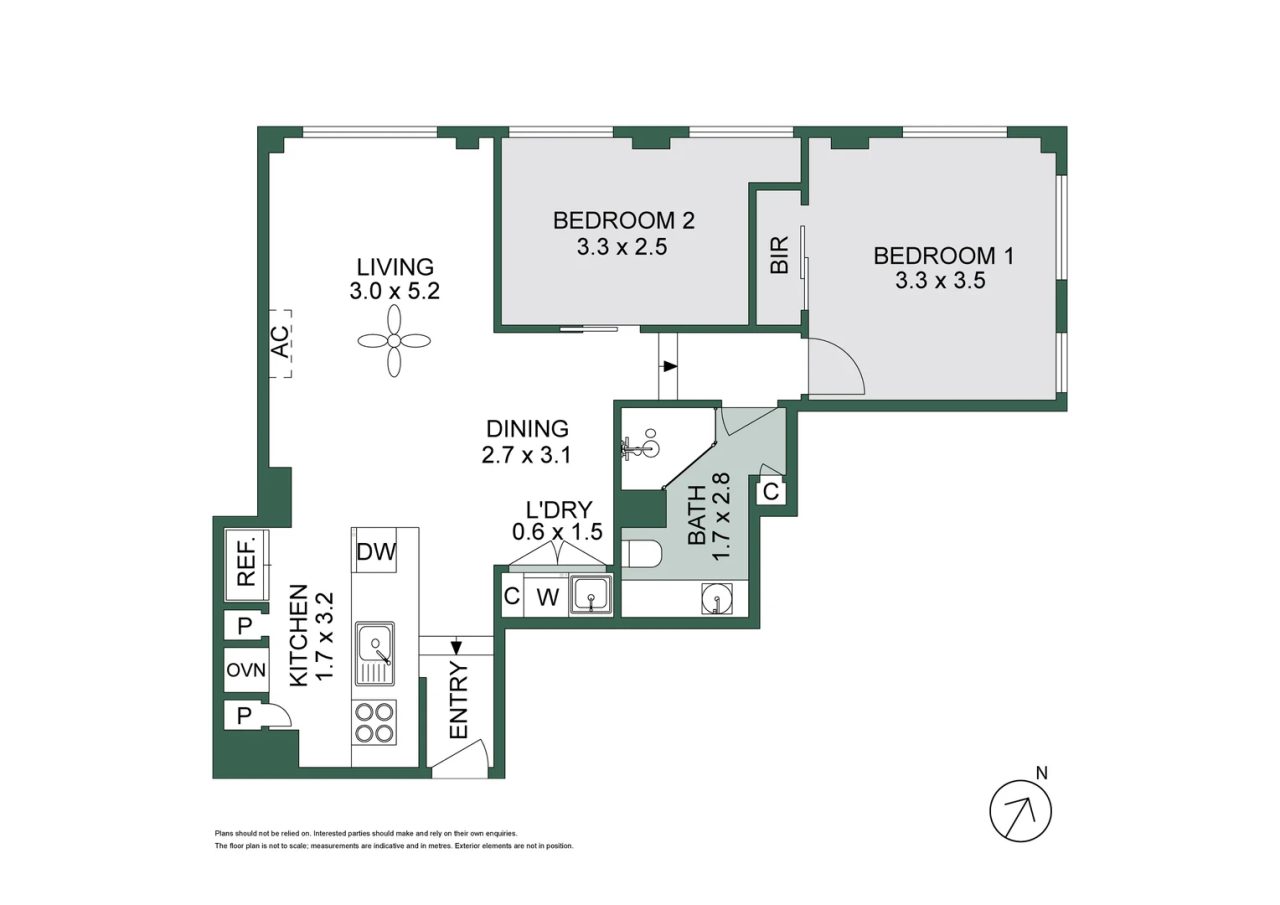 104/166 Flinders Street, Melbourne VIC 3000 floor plan 1