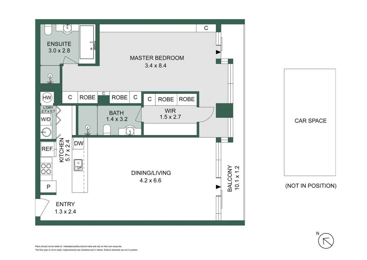 1103/118 Russell Street, Melbourne VIC 3000 floor plan 1