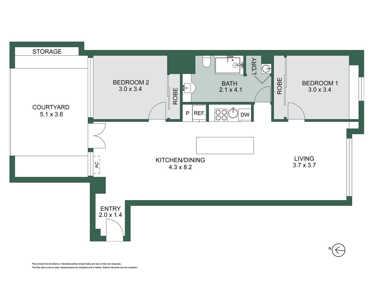 103/422 Collins Street, Melbourne VIC 3000 floor plan 1