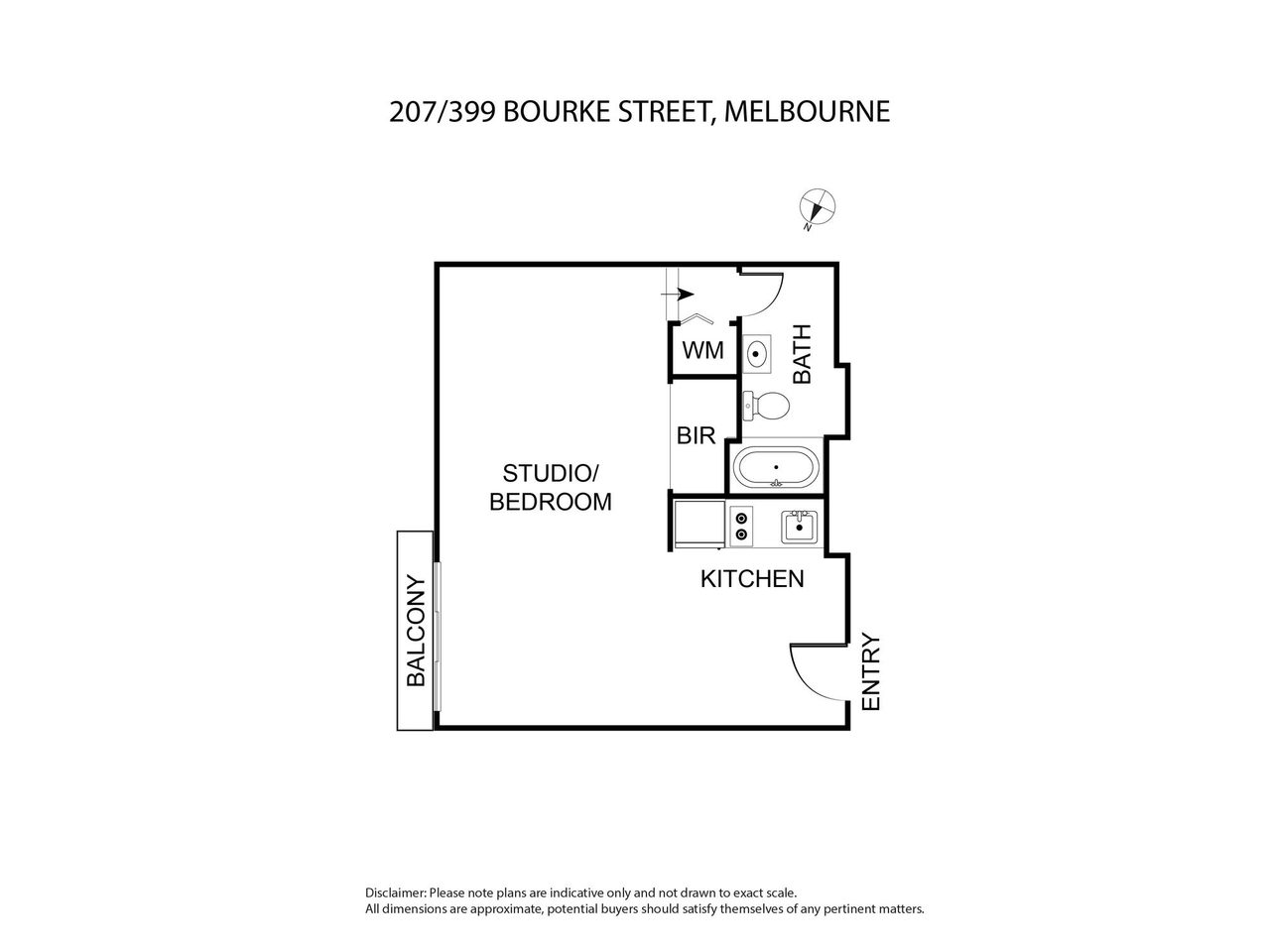 207/399 Bourke Street, Melbourne VIC 3000 floorplan 1