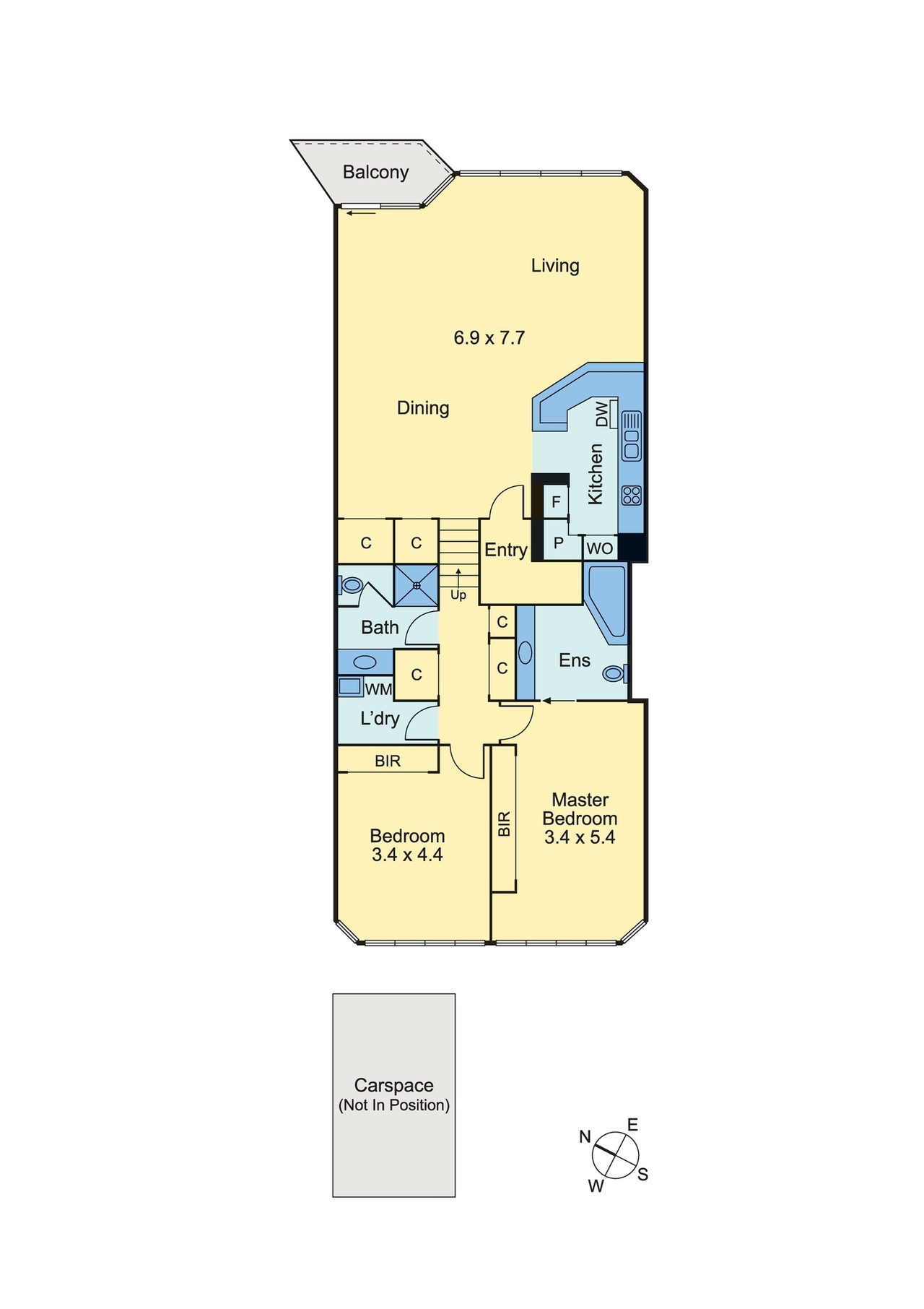 10/50 Bourke Street, Melbourne VIC 3000 floor plan 1