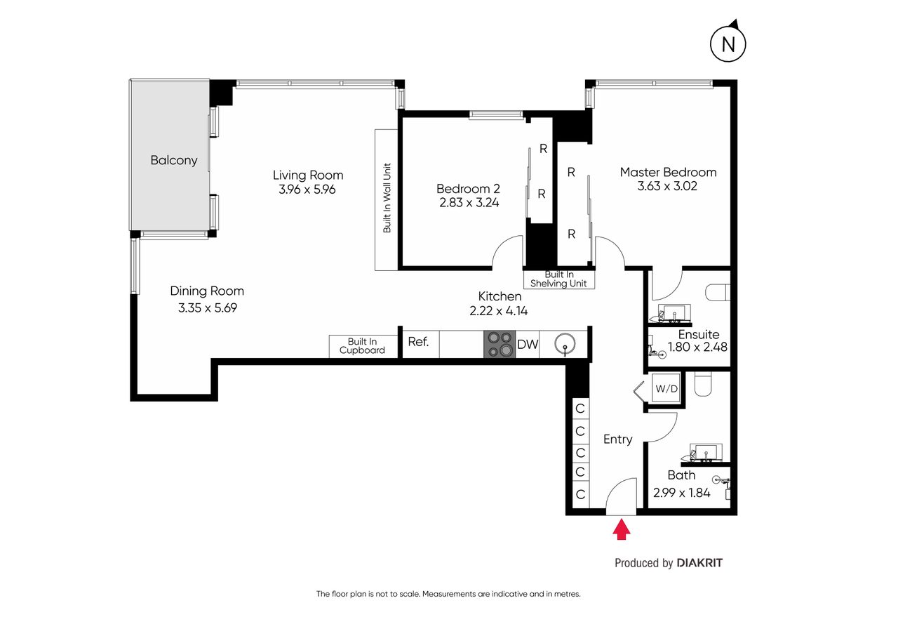 1804/31 Spring Street, Melbourne VIC 3000 floor plan 1