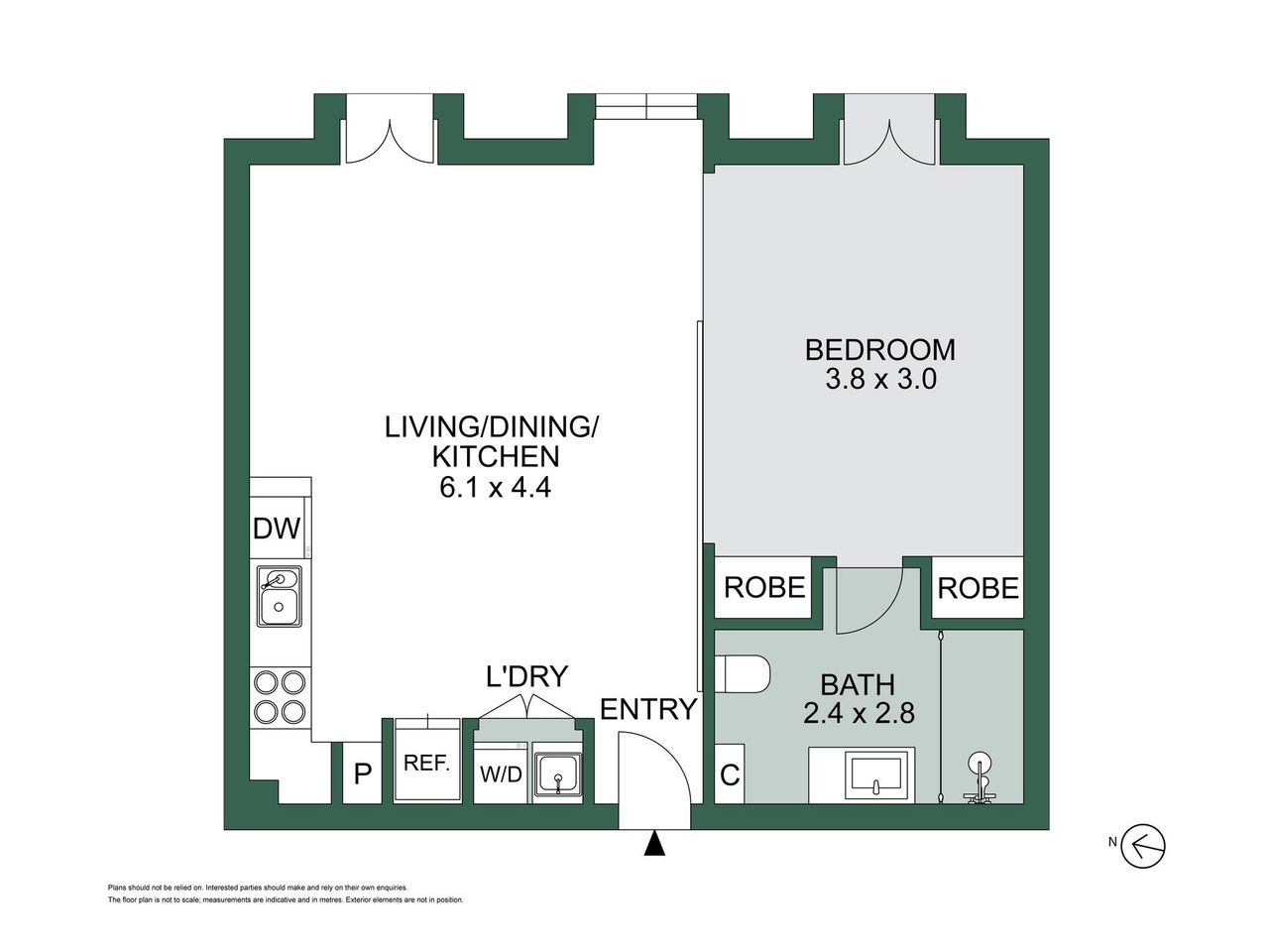 208/336 Russell Street, Melbourne VIC 3000 floor plan 1