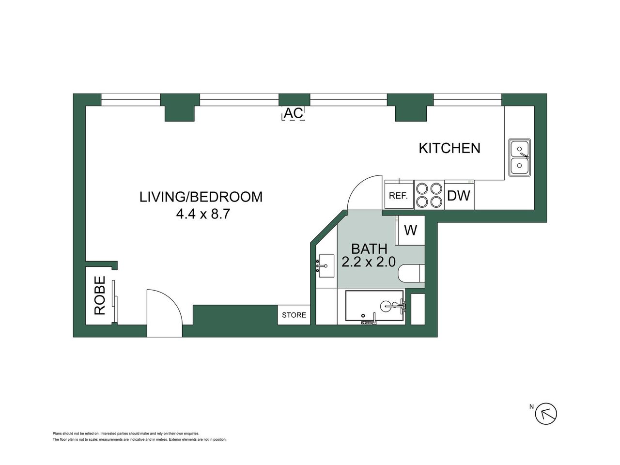 13/1 Exhibition Street, Melbourne VIC 3000 floor plan 1
