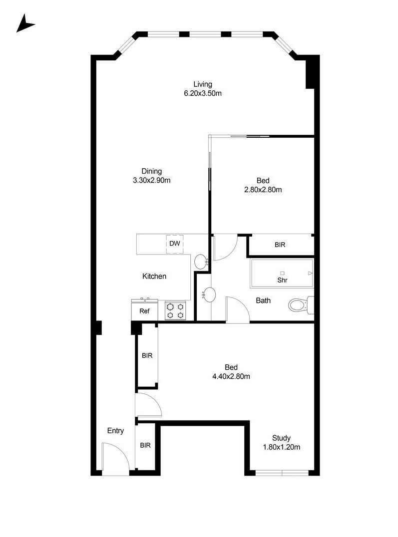 501/182 Collins Street, Melbourne VIC 3000 floorplan 1