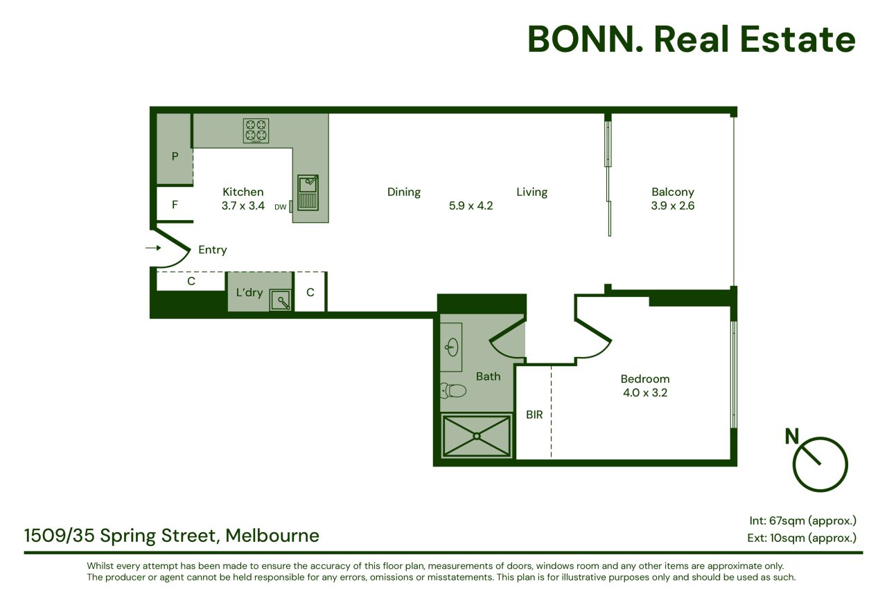 1509/35 Spring Street, Melbourne VIC 3000 floorplan 1