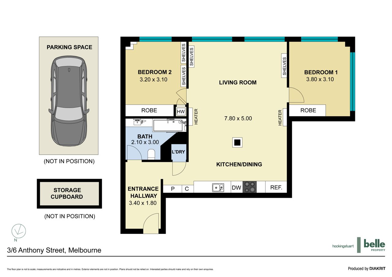 3/6 Anthony Street, Melbourne VIC 3000 floor plan 1