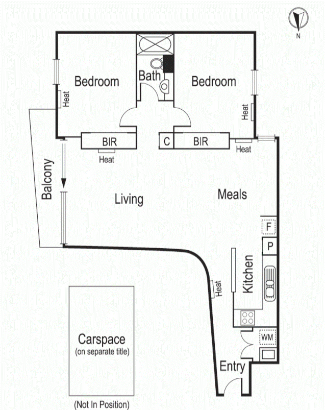 8/181 Franklin Street, Melbourne VIC 3000 floorplan 1