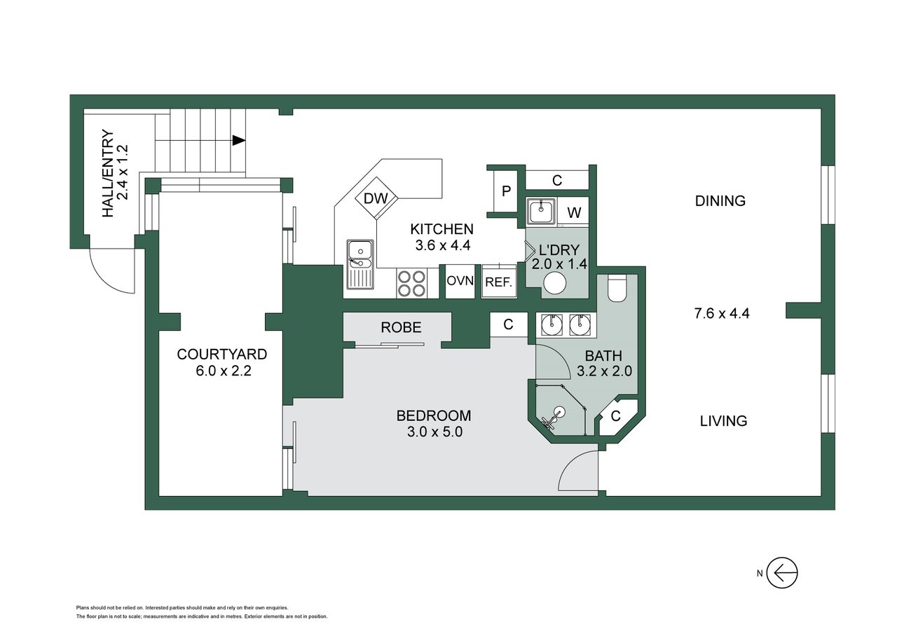 2/32 Bourke Street, Melbourne VIC 3000 floor plan 1