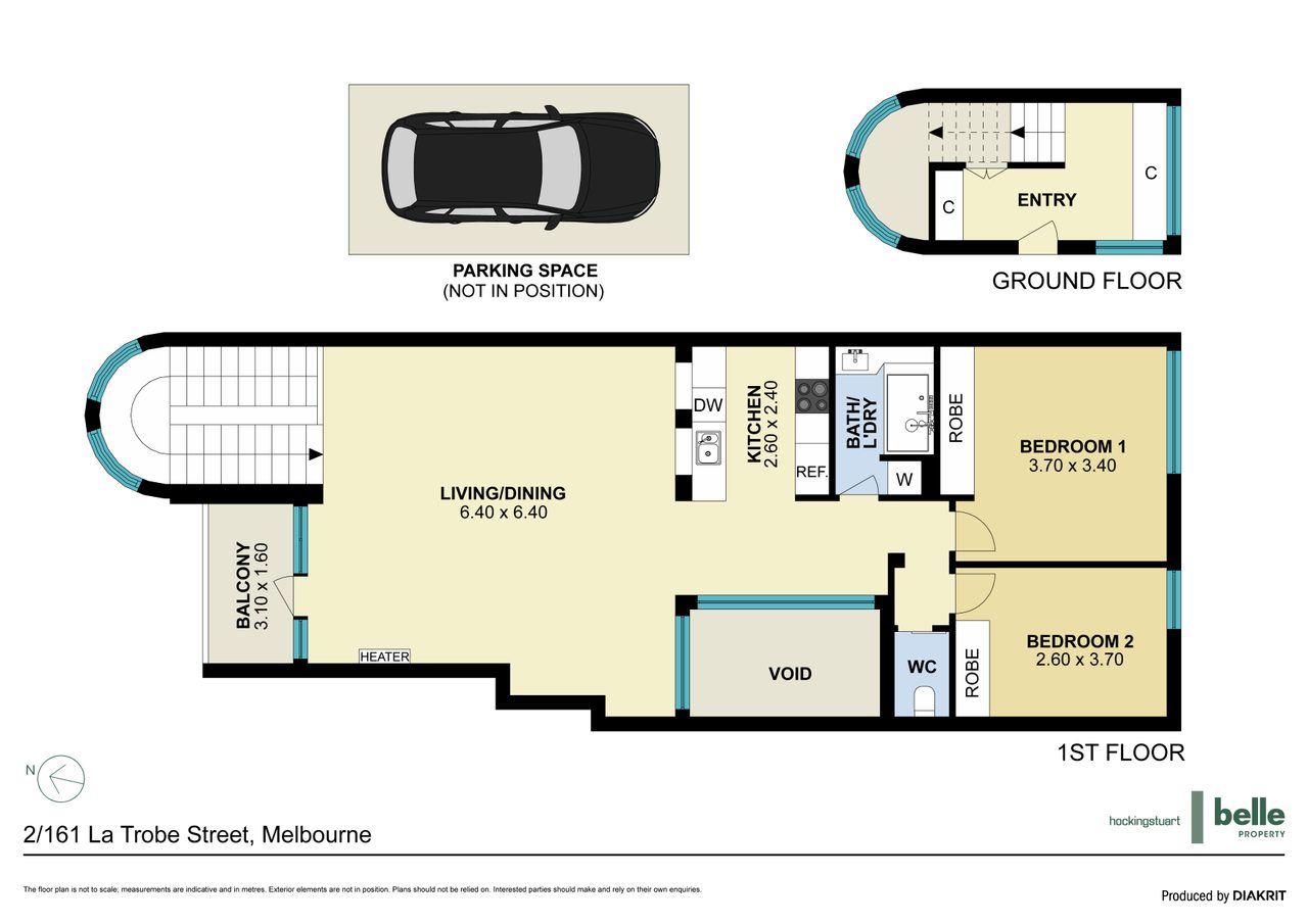 2/161 La Trobe Street, Melbourne VIC 3000 floor plan 1
