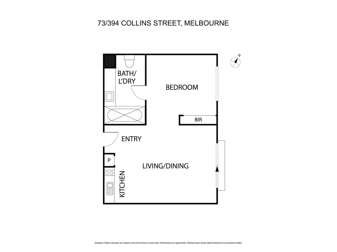 73/394 Collins Street, Melbourne VIC 3000 floorplan 1