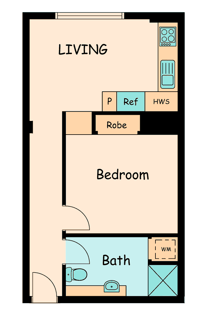 610/29-31 Market Street, Melbourne VIC 3000 floor plan 1