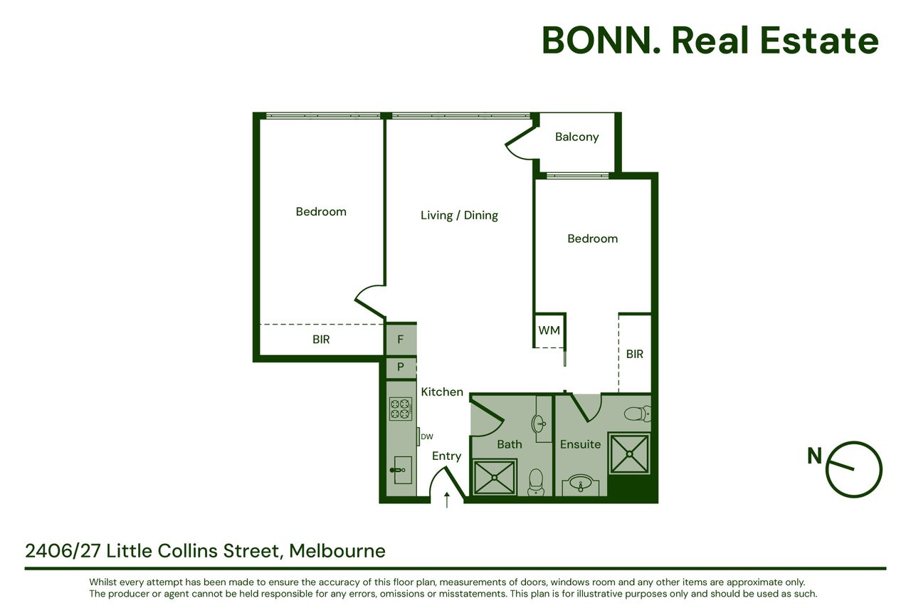 2406/27 Little Collins Street, Melbourne VIC 3000 floorplan 1
