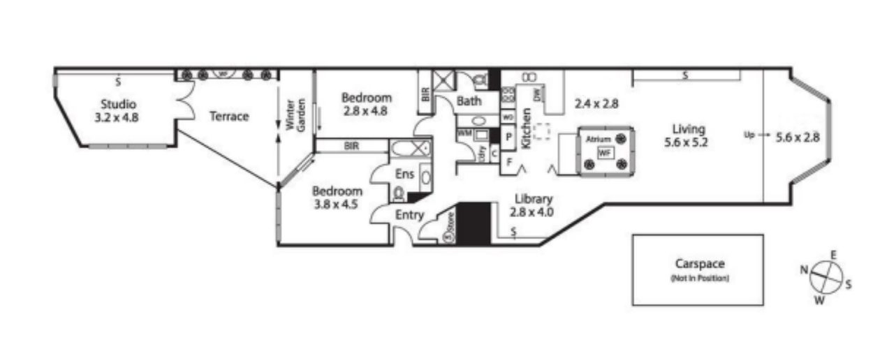 1/50 Bourke Street, Melbourne VIC 3000 floor plan 1