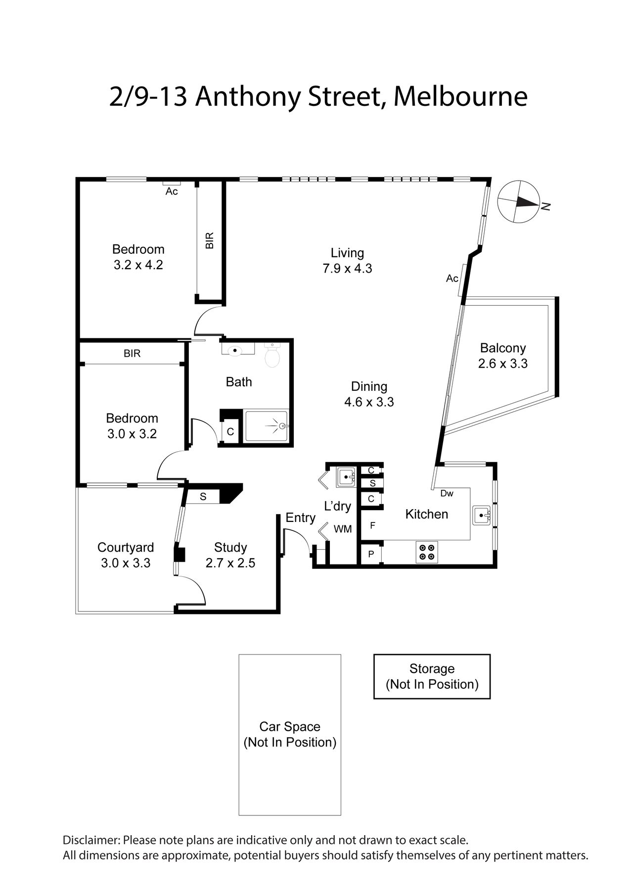 2/9-13 Anthony Street, Melbourne VIC 3000 floorplan 1