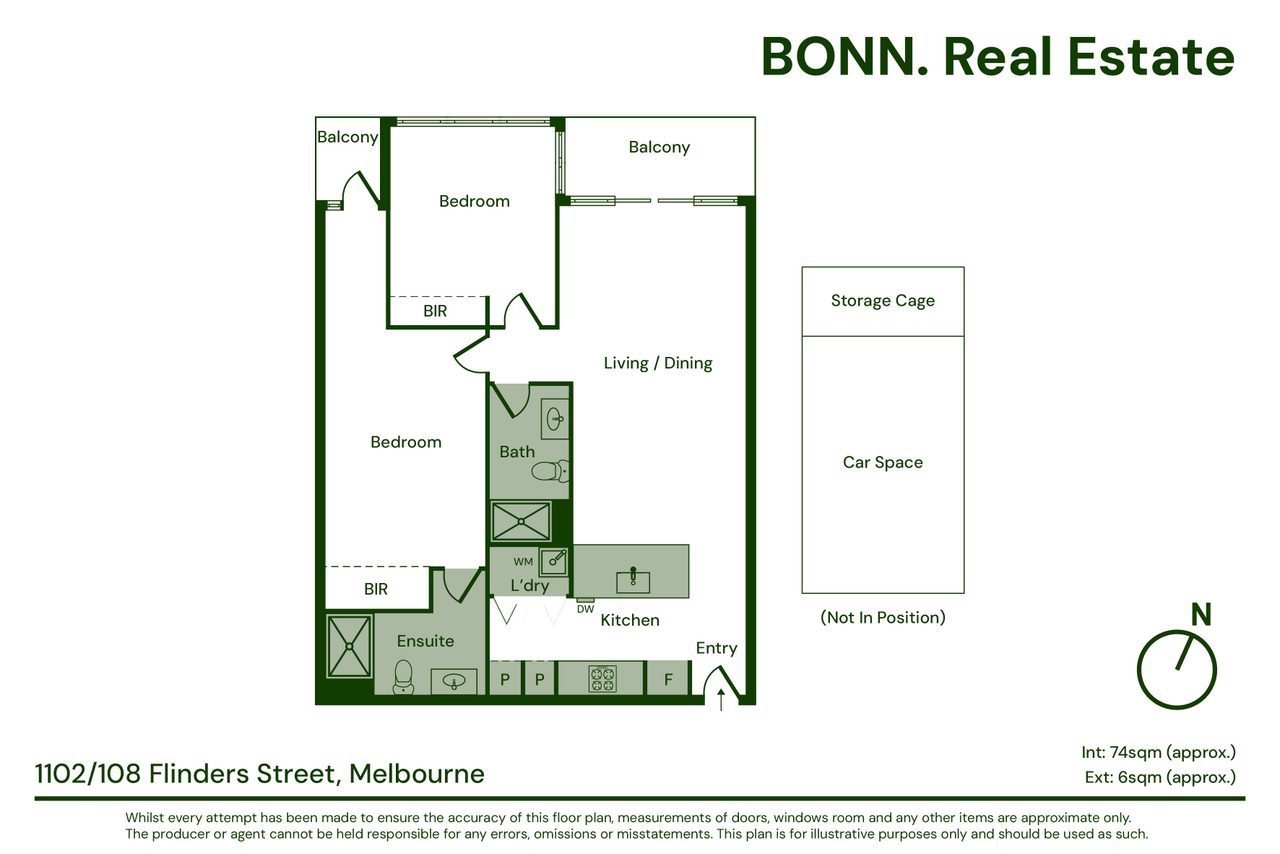 1102/108 Flinders Street, Melbourne VIC 3000 floorplan 1