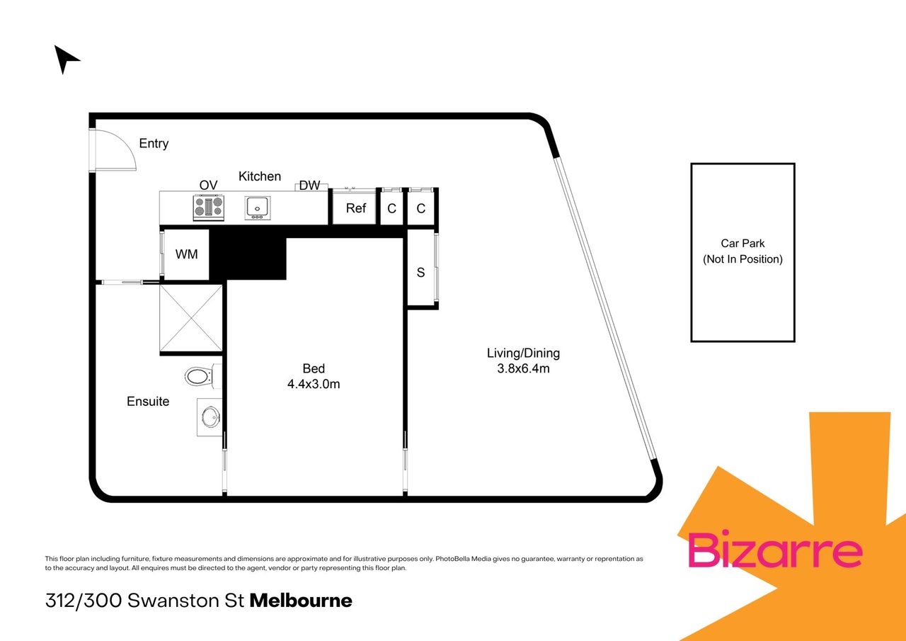 312/300 Swanston Street, Melbourne VIC 3000 floorplan 1