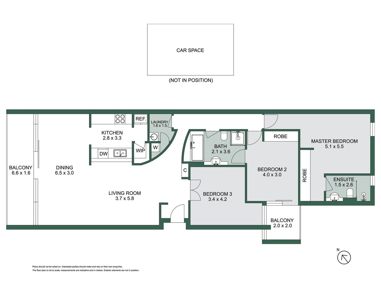 6/181 Franklin Street, Melbourne VIC 3000 floor plan 1